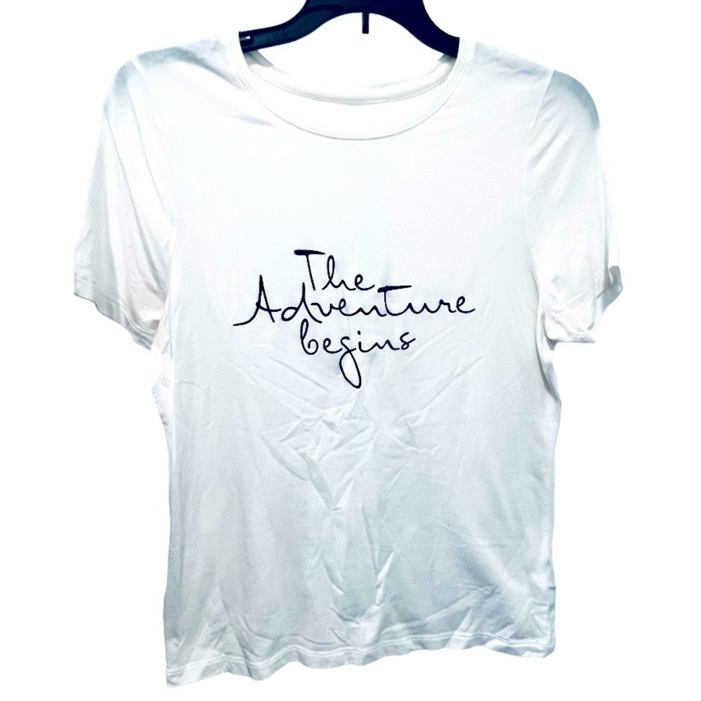 Womens The Adventure Begins T Shirt, adventure